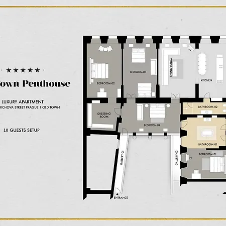 Appartement Celebrities Apt. Old Town Square